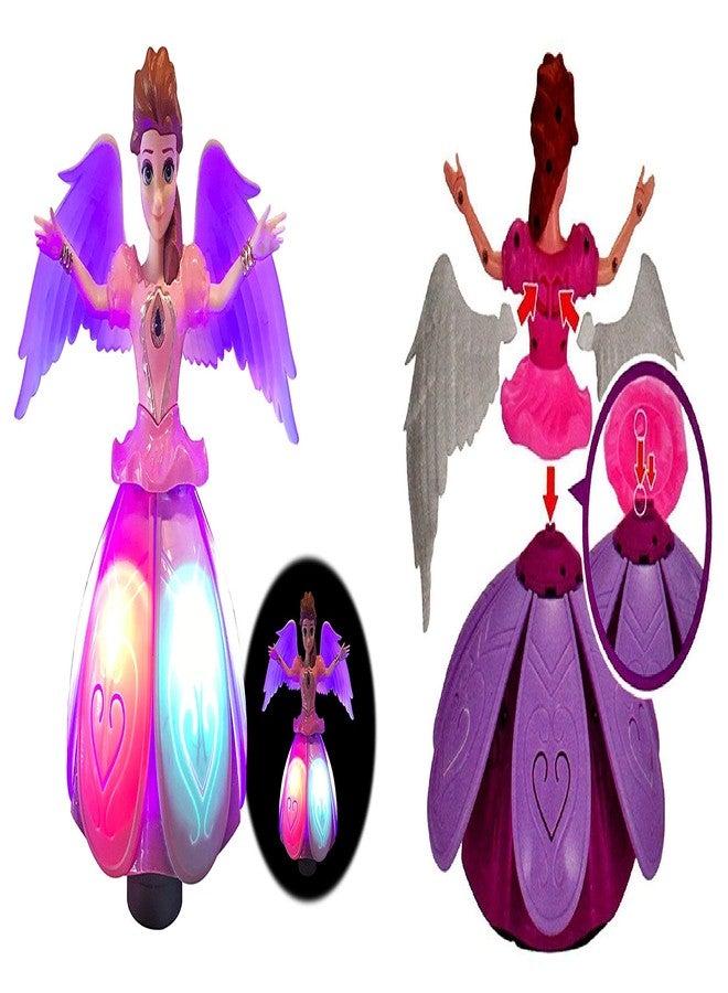 iChoice Angel Girl with Light and Music, Dancing Rotating Musical Fairy Princes Angel Doll Toy for Kids (Angel Girl). - Image 4